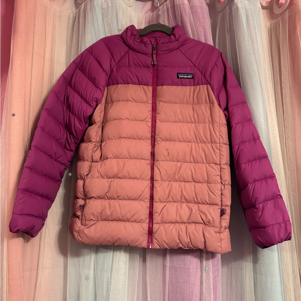 Patagonia Kids' Two-Tone Pink Puffer Jacket
